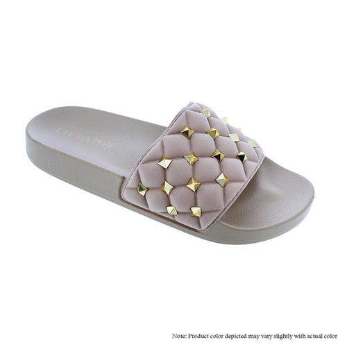 FA MAXIE-4 Luxury Stud Slide Sandal