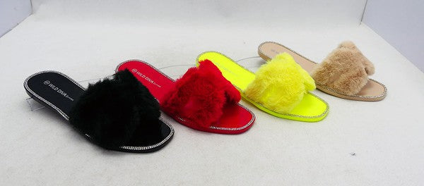 LE JACELYN-19 Diamante Fashion Slippers