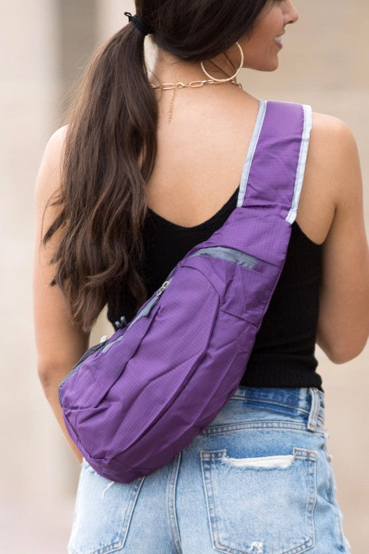 Women's Nylon Packable Sling Bag