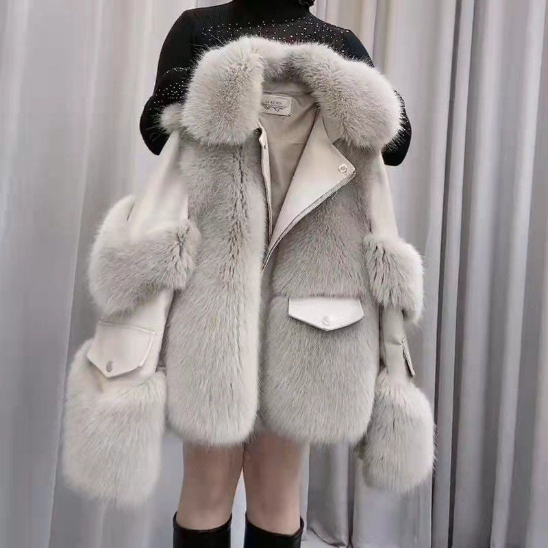 Haining Fur Coat Women's Coat