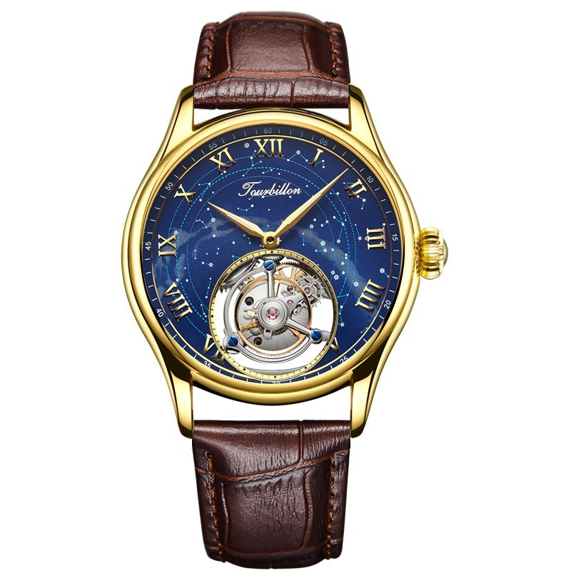 Men's Star Tourbillon Mechanical Watch