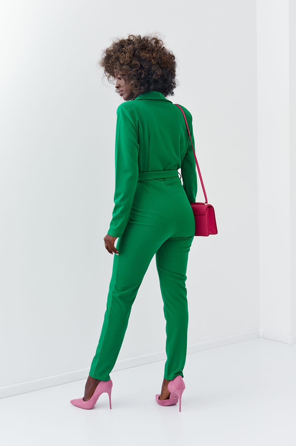 Elegant green long sleeve jumpsuit 25280