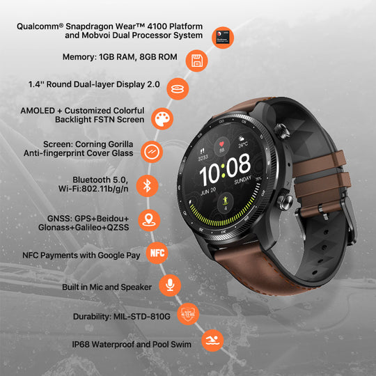 Ticwatch Pro X Smart Watch Full Netcom Independent Call Sports Waterproof Heart