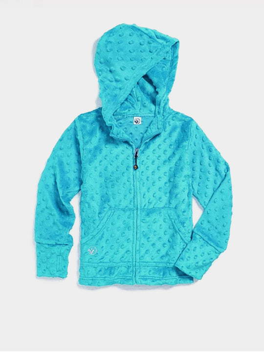 Minky Bubble Hoodie | Turquoise | Limeapple