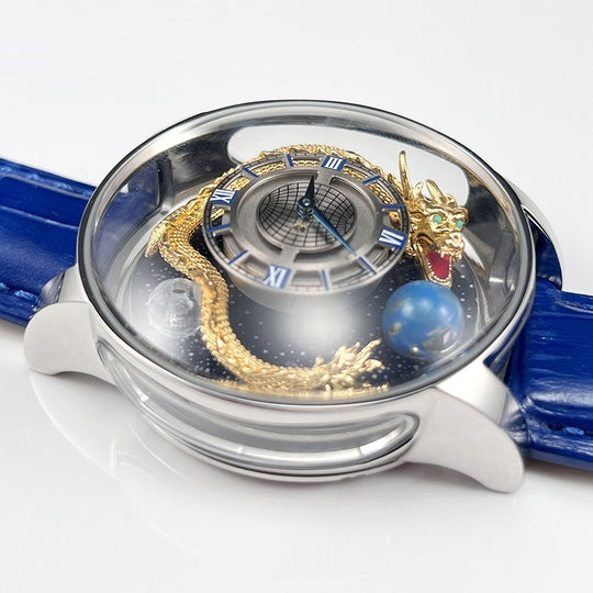 Quartz Sapphire Round Celestial Watch