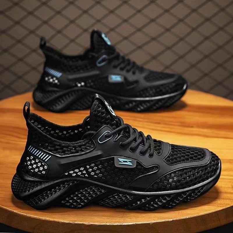 Mesh Surface Hollowed Breathable Waterproof Men's Hole Shoes