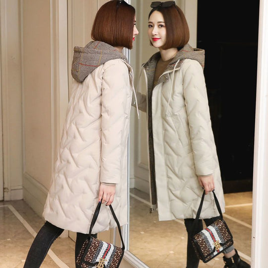 Korean Style Versatile Cotton-padded Jacket Thick Hooded