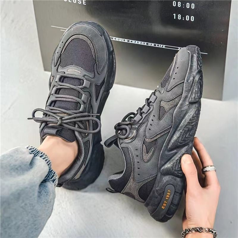 New Breathable Mesh Men's Fashionable All-Match Platform Sports Casual Shoes