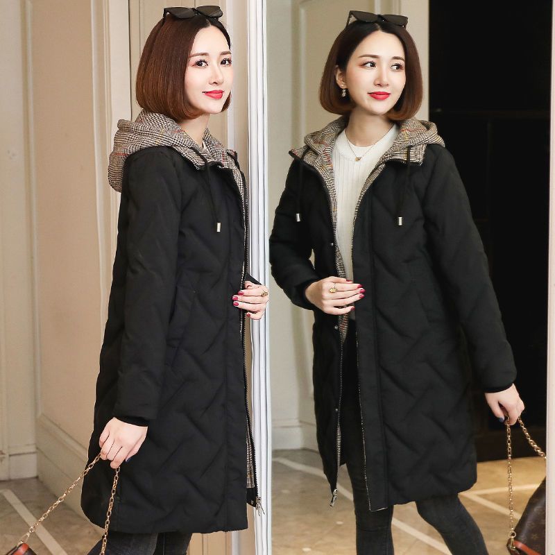 Korean Style Versatile Cotton-padded Jacket Thick Hooded