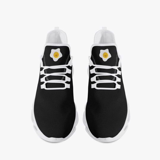 Sunny Side Up Mesh Knit Sneakers - Black