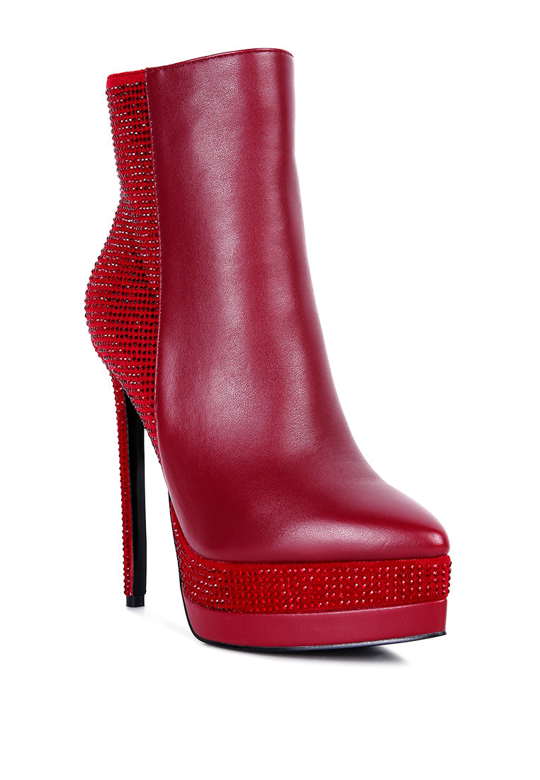 encanto high heeled ankle boots