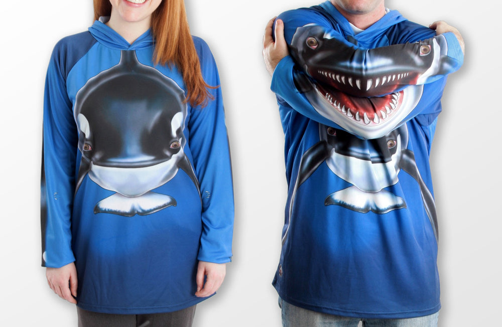 ORCA WHALE Hoodie Sport Shirt by MOUTHMAN®