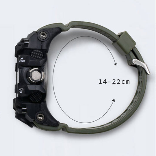 Men Military Watch 50m Waterproof Wristwatch LED