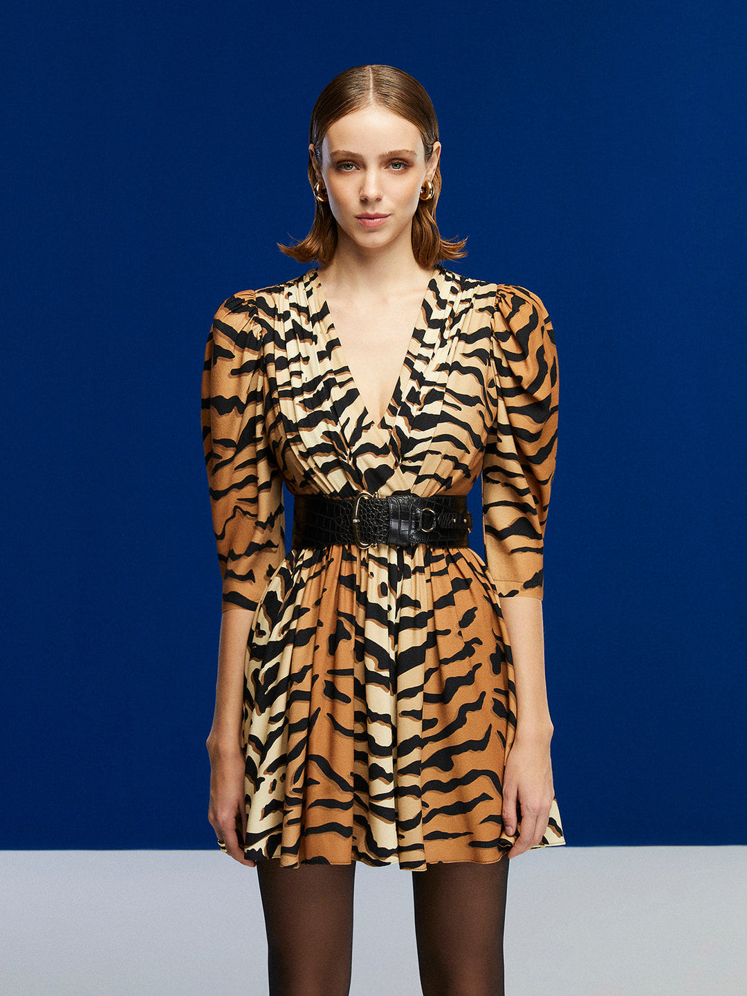 Tiger Print Mini Dress