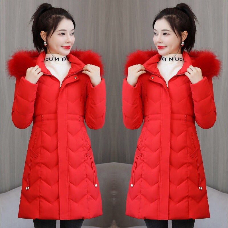 Women's Mid-length Down Cotton-padded Jacket