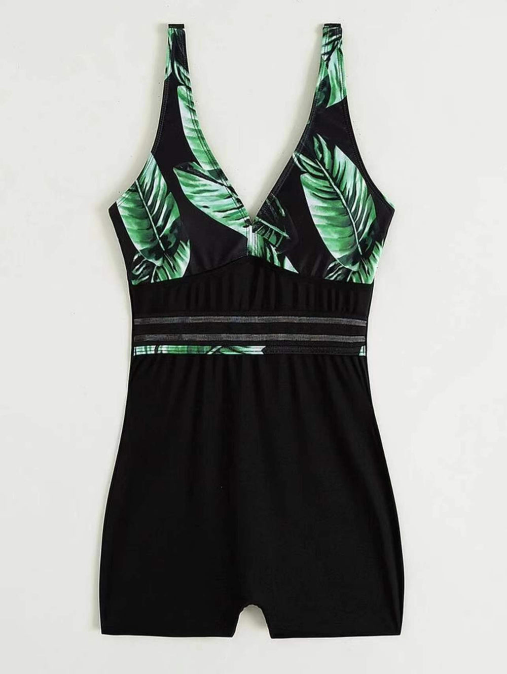 Printed High-Waisted Swimsuit