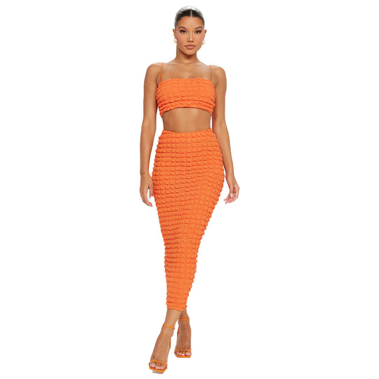 Two-piece Set with Bandeau and Long Skirt
