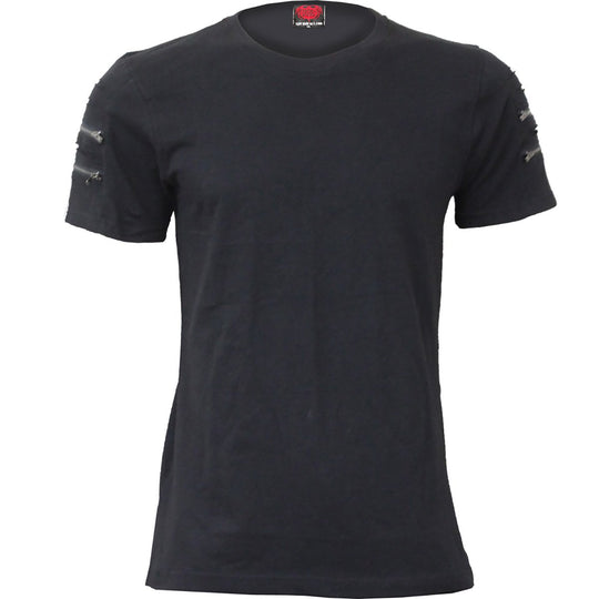 Men's URBAN FASHION - Twin Zipper Sleeve Fashion Tee