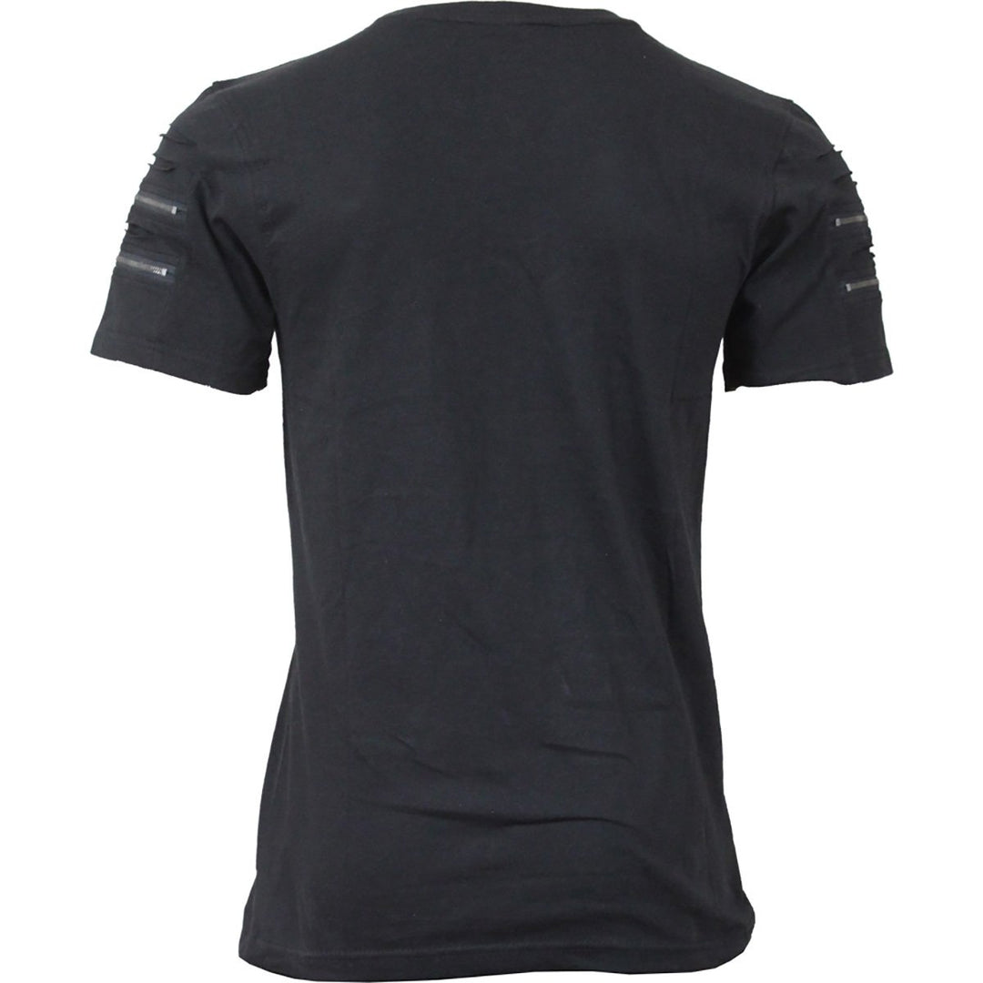 Men's URBAN FASHION - Twin Zipper Sleeve Fashion Tee