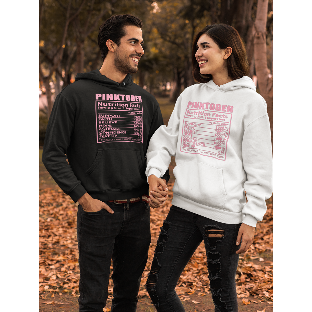 PINKTOBER Breast Cancer Awareness Inspirational Black Hoodie