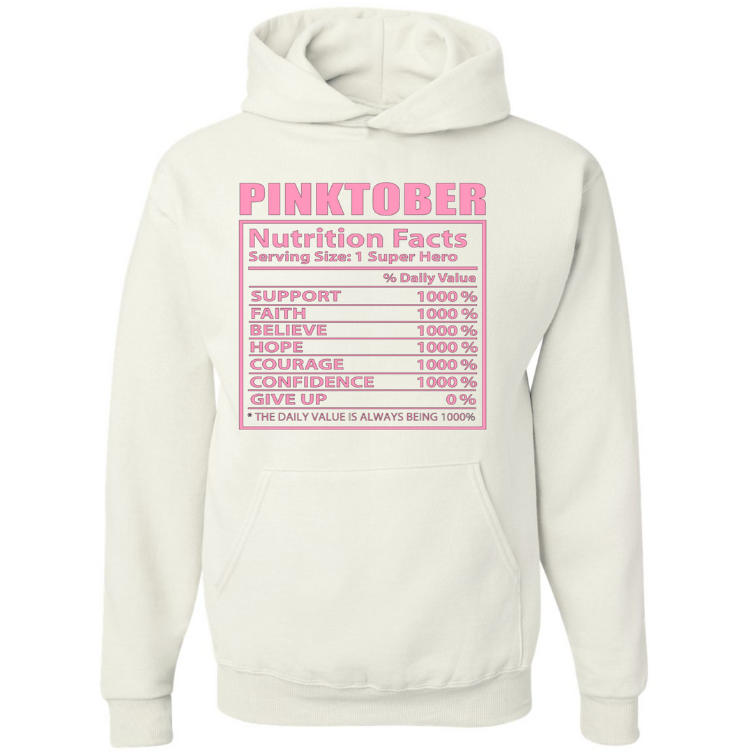 PINKTOBER Breast Cancer Awareness Inspirational Black Hoodie