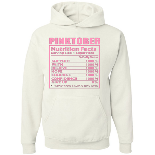 PINKTOBER Breast Cancer Awareness Inspirational Black Hoodie