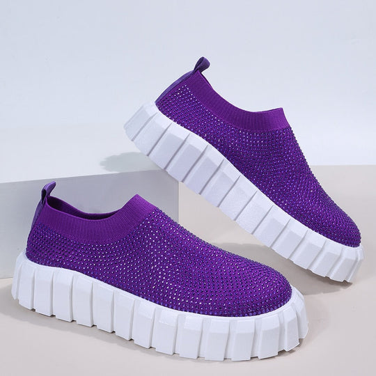 Women's Mesh Platform Vulcanized Shoes - Multiple Colors