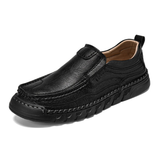 Autumn Leisure Slip-on Men's Leather Shoes