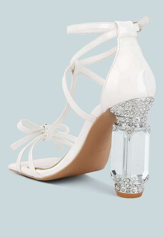 affluence jeweled high heel sandals