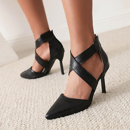 New fashionable Cross Stiletto Ladies Sandals