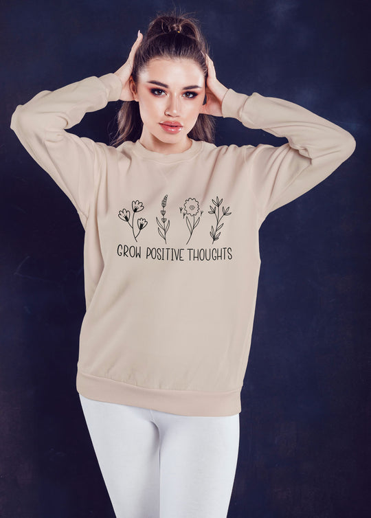 Women's Grow Positive Thoughts Sweatshirt