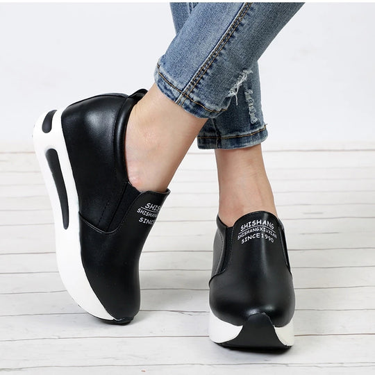 Autumn Women Creepers Increasing Height Shoes