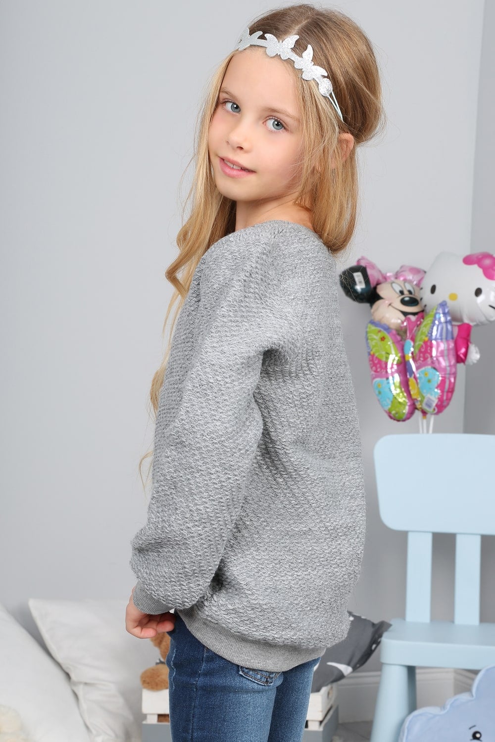 Gray Sweater for Kids NDZ36122