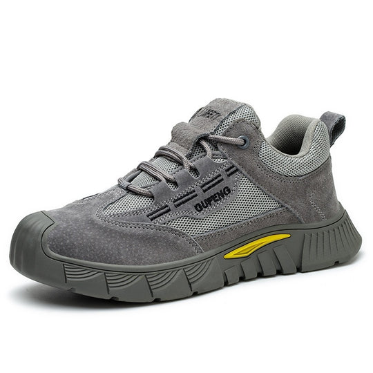 Anti-smashing And Anti-penetration Breathable Non-slip Tendon Bottom Steel Toe Soft And Comfortable Safety Shoes