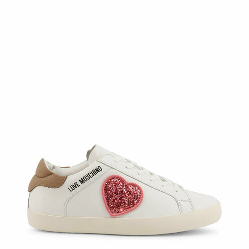 LOVE MOSCHINO Women's Glitter Heart Sneakers