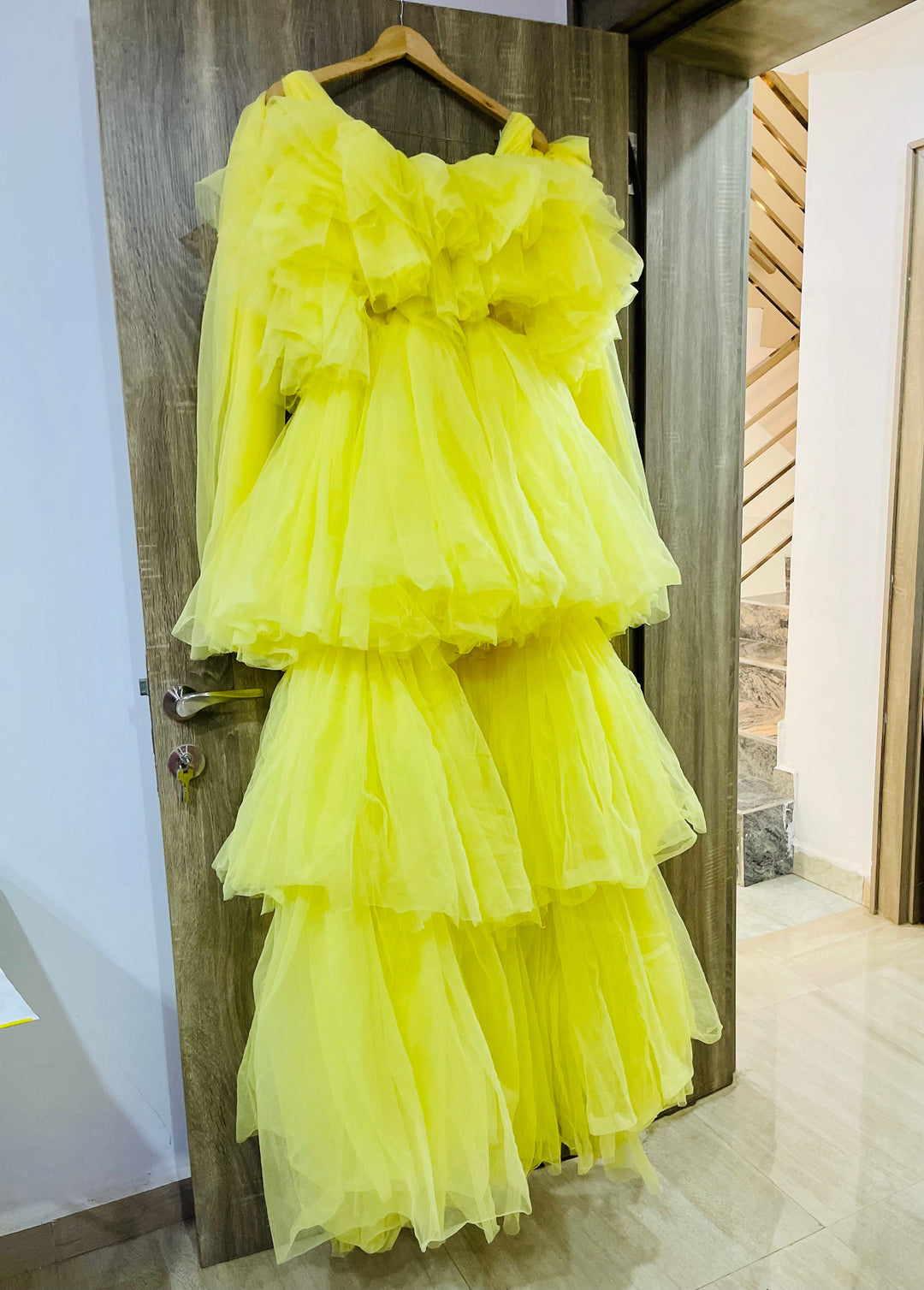 Kamila Glam Yellow Prom Dress
