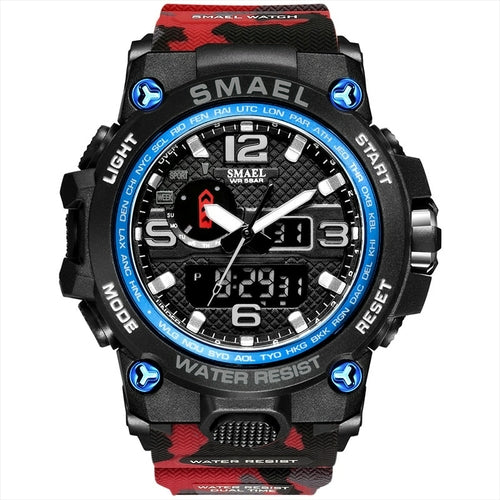 Men Military Watch 50m Waterproof Wristwatch LED