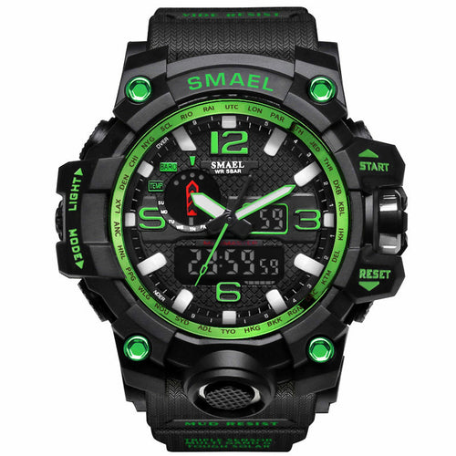 Men Military Watch 50m Waterproof Wristwatch LED