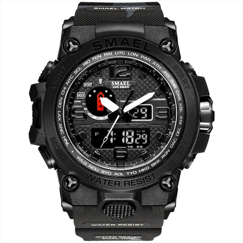 Men Military Watch 50m Waterproof Wristwatch LED