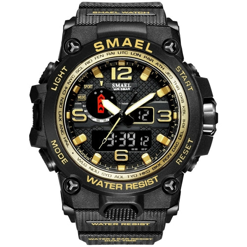 Men Military Watch 50m Waterproof Wristwatch LED