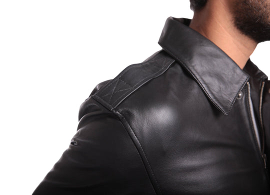 Houston Mens Leather Bomber Jacket