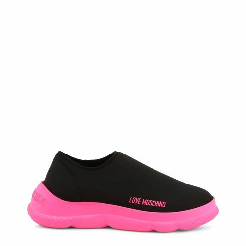 LOVE MOSCHINO Women's Neon Pink Slip-On Shoes