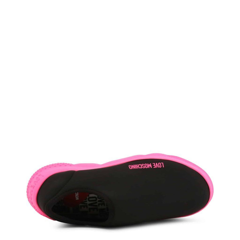 LOVE MOSCHINO Women's Neon Pink Slip-On Shoes