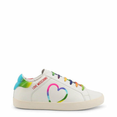 LOVE MOSCHINO Women's Rainbow Heart Sneakers