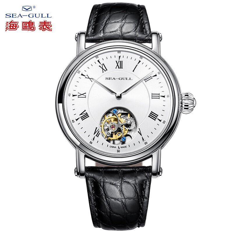 Men's Automatic Tourbillon Mechanical Luxury Wristwatch