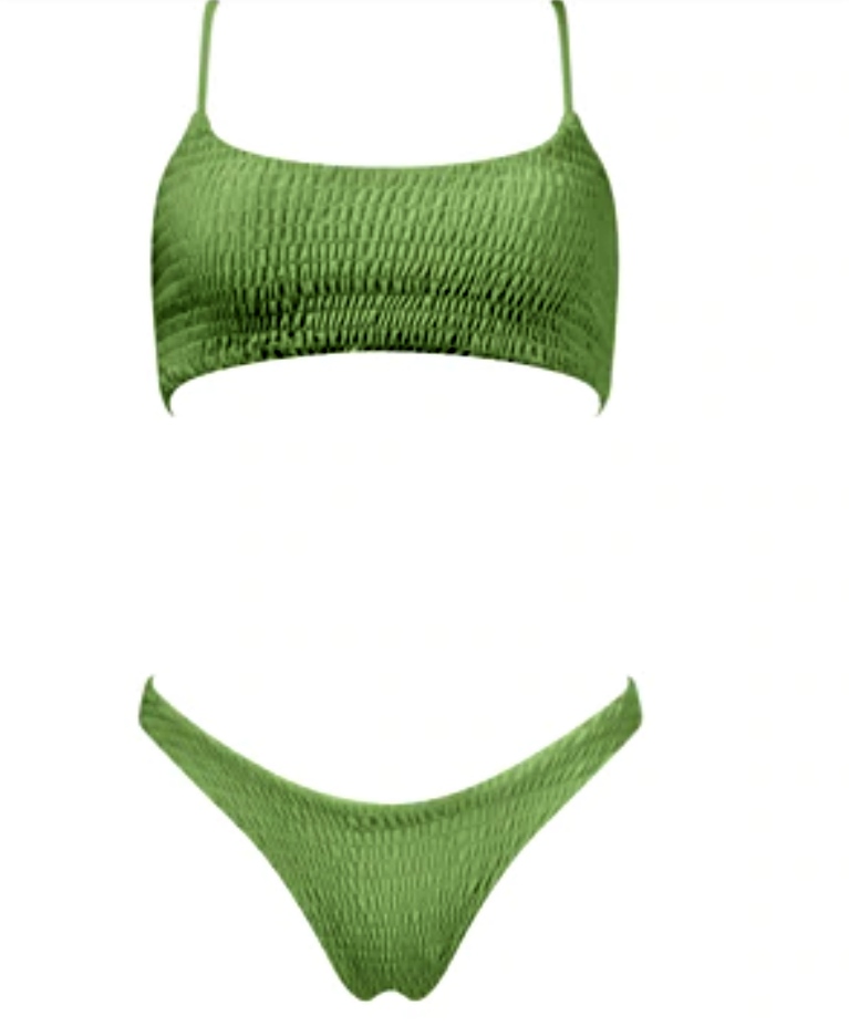 Tamper Ruffle Bikini - Olive