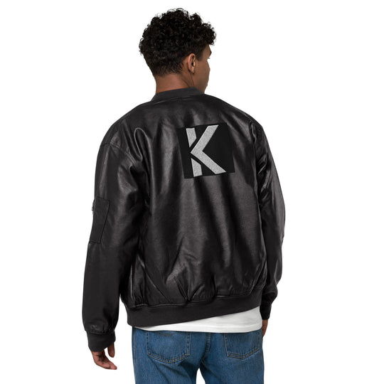 KAEFY Mens Everyday Leather Bomber Jacket
