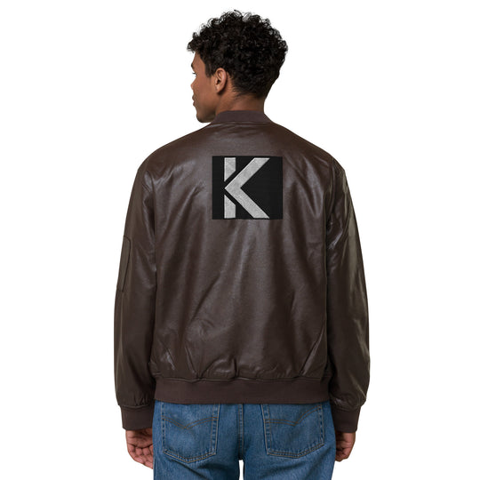 KAEFY Mens Everyday Leather Bomber Jacket